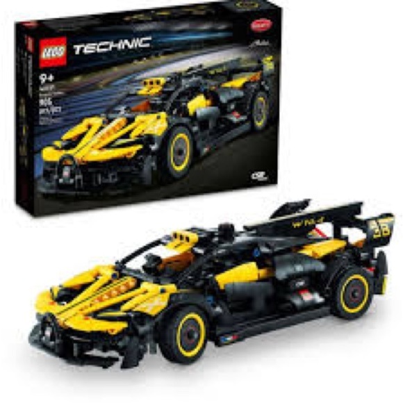 Bugatti Other - LEGO Technic Yellow and Black Race Car  Bugatti 42151